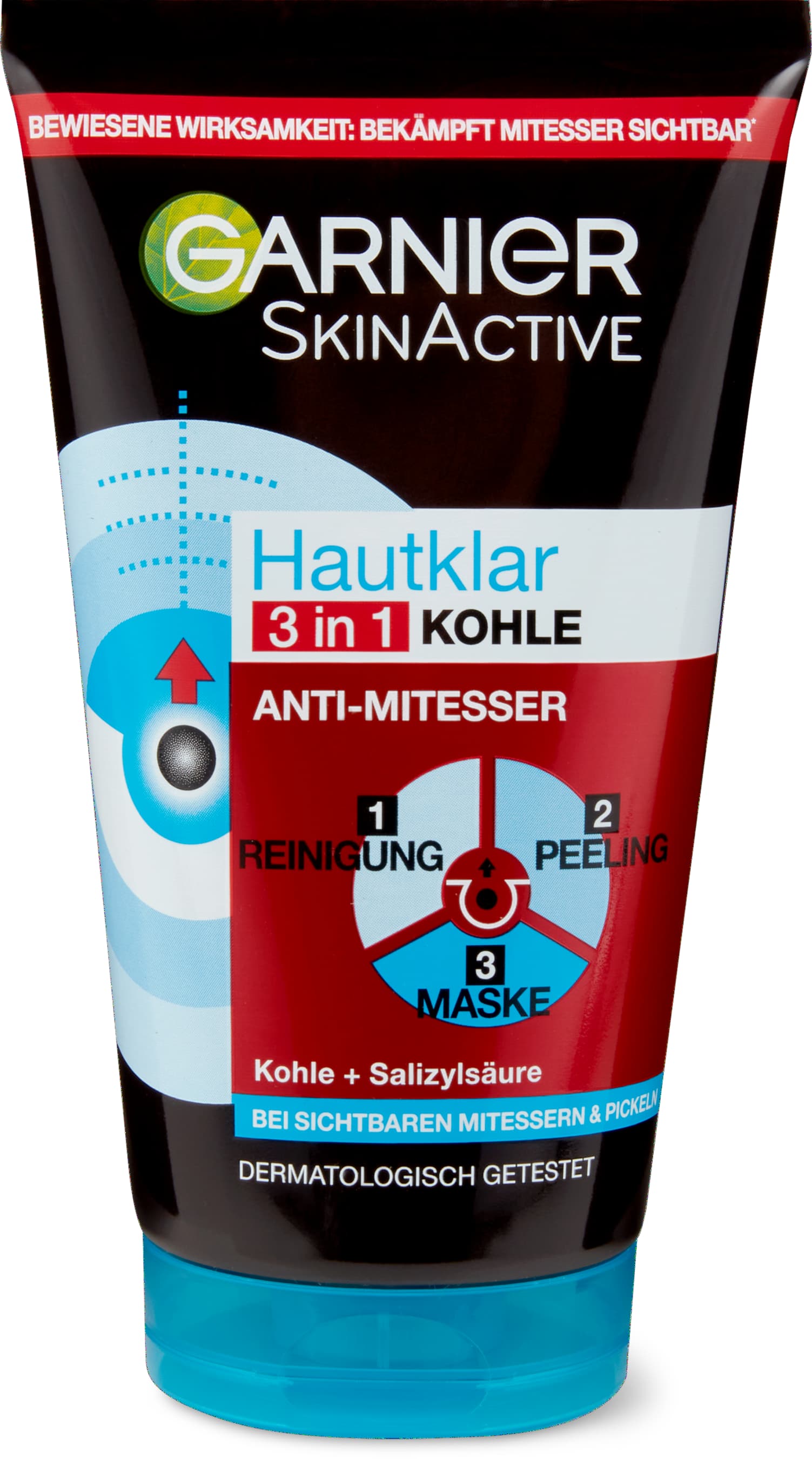 Garnier Hautklar 3 in 1 Anti-Mitesser Waschgel